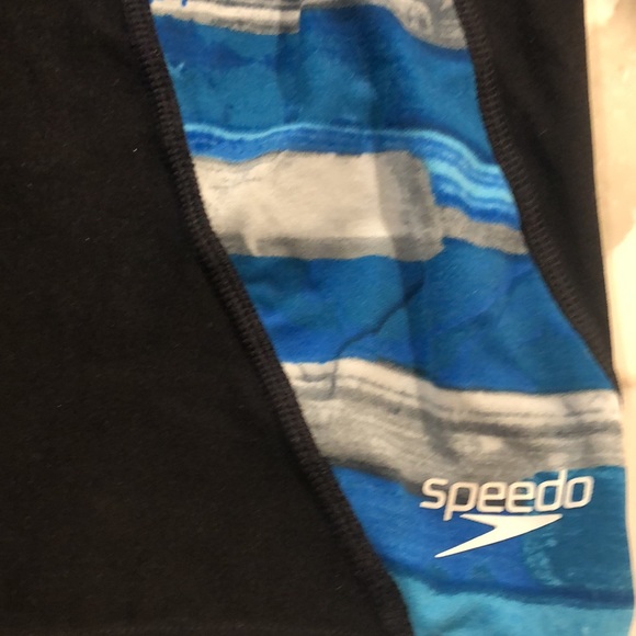 Speedo jammers performance men swim shorts, size 38, black and blue, new - Picture 4 of 5